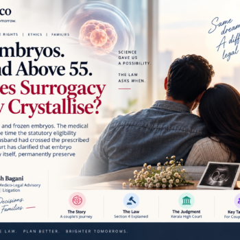 Surrogacy age limit in India and frozen embryo eligibility under the Surrogacy Regulation Act